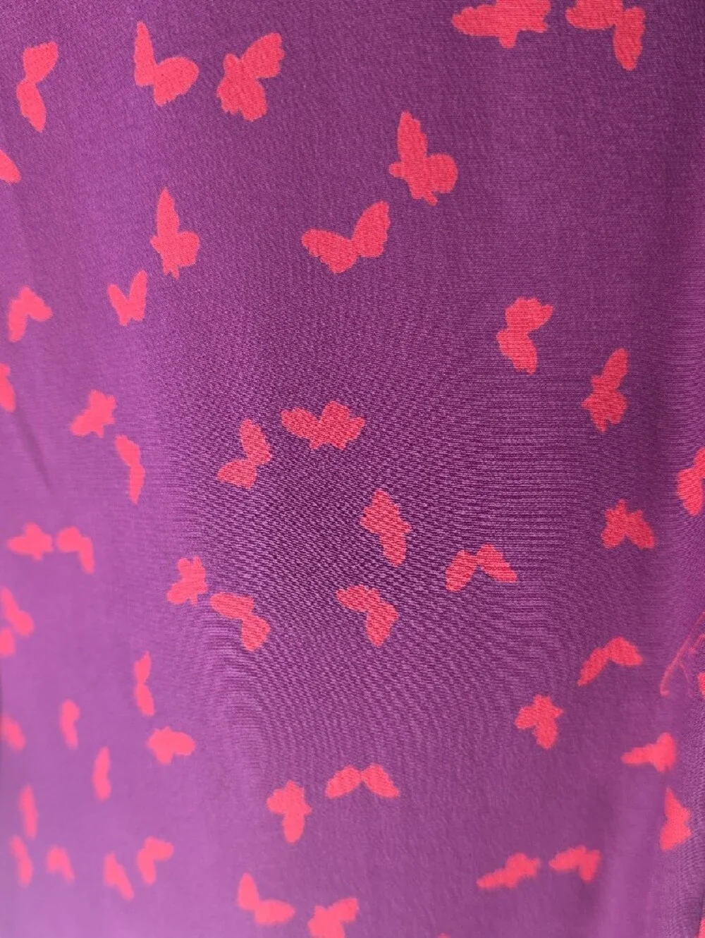 Tory Burch Purple Long-Sleeve Button Front Blouse